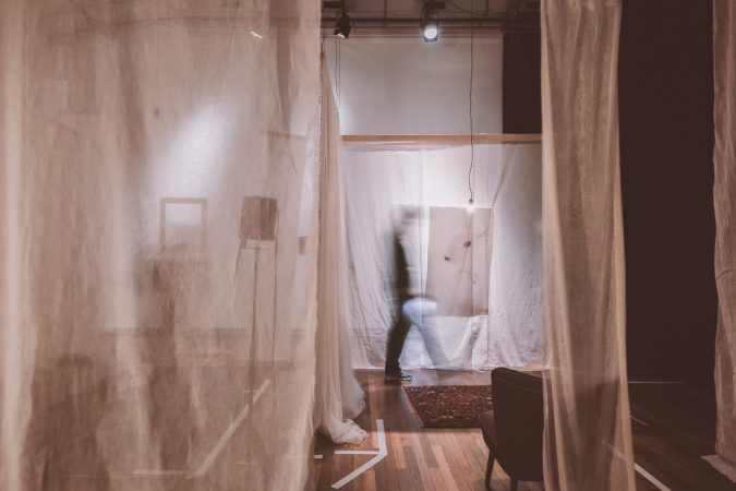 theatrale kunstinstallatie Hazensporen